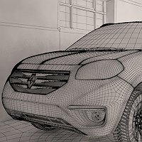 Renault Koleos 3D Art Work In Progress