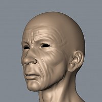 Old Man - head 3d model 3D Art Work In Progress