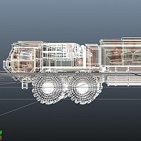 SandSei Desert Radar Truck 3D Art Work In Progress