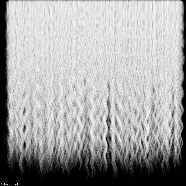 Human Hair Textures - Curly Human Hair Texture Transparency Map - Image ...